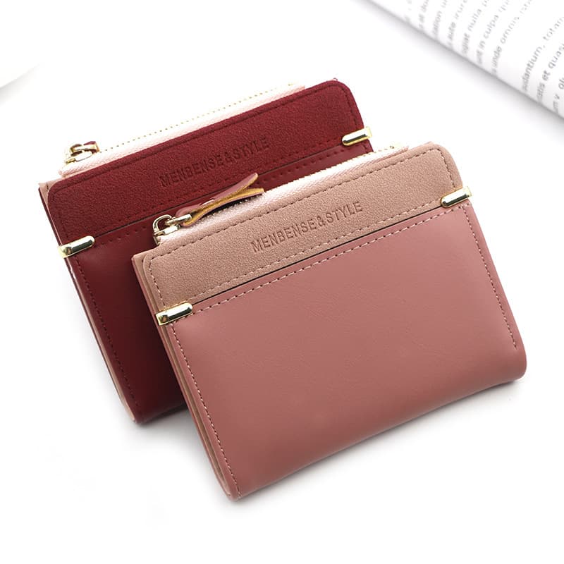 New Women's Wallet Korean Style Simple Versatile Zipper Purse Student Coin Purse Short Wallet