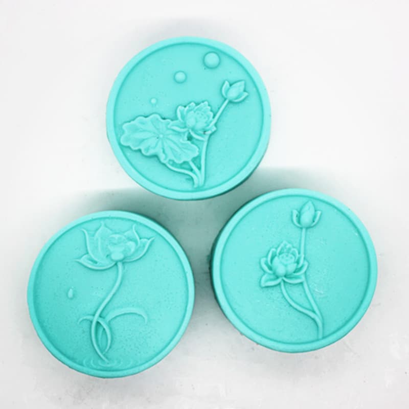 Lotus Zen Handmade Soap Mold, Chocolate, Ice Skin, Ice Cream, Mousse, Pudding, Soap, Essential Oil Soap Silicone Mold
