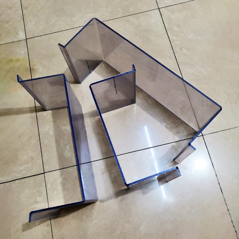 Transparent waterproof rigid PVC plastic sheet, high transparency PC endurance board, PET sheet, bending and processing partition U-shaped