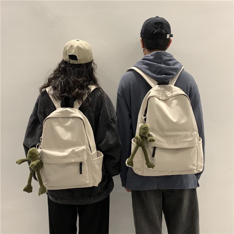 Middle School Student Backpack for Boys Korean Style Y2K High School Double Shoulder Bag for Girls Large Capacity Ins Fashion