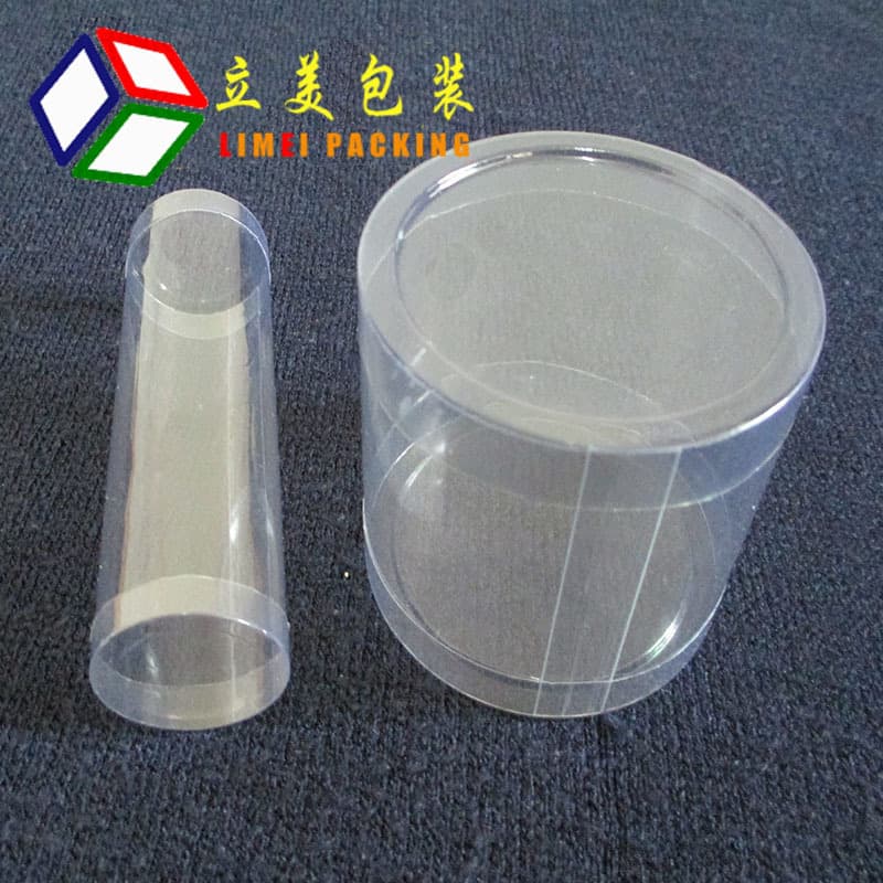 Supply Shanghai plastic PVC cylinder, transparent cylinder, PVC round box, PVC packaging cylinder, rubber band cylinder