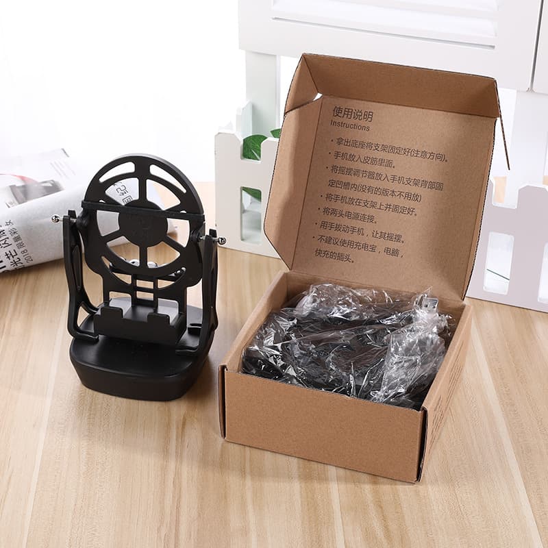 Baozi Jun ABS Plastic Phone Step Booster - High-End Black Stylish Low-Noise Machine Available for Wholesale