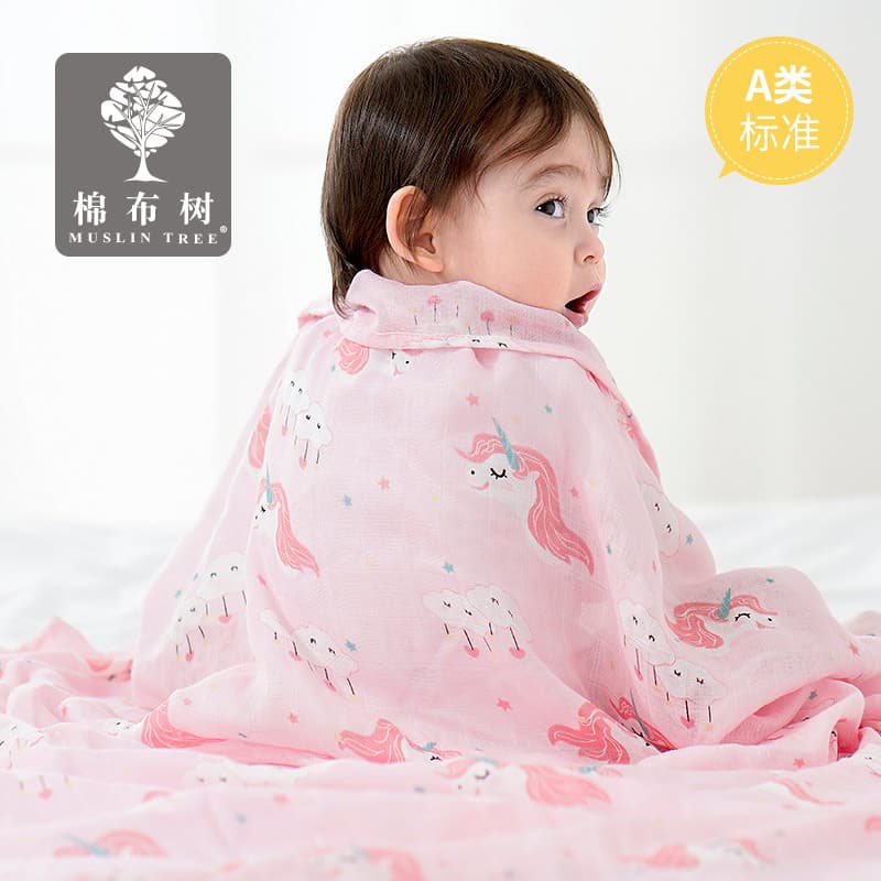 Muslin Baby Gauze Swaddle Blanket Newborn Wrap Receiving Blanket Bamboo Fiber Throw Summer Baby Wrap Towel
