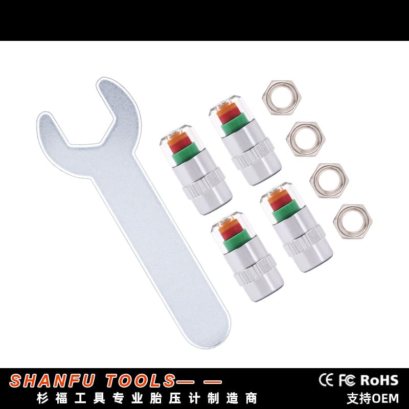 Anti-Theft Tire Pressure Cap Factory Direct Sales Car Tire Pressure Warning Cap Low-Cost Supply Visual Pressure Monitoring