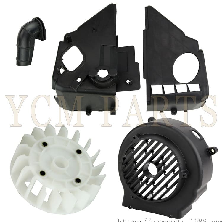 GY6 Engine Parts Haoma 125 Fan Cover Scooter Engine Cooling Air Deflector 150 Cylinder Cover