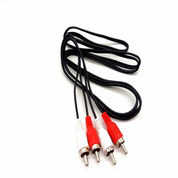 Factory wholesale AV 4-pin audio cable, 2RCA to 2RCA RCA wire, 2-to-2 amplifier audio 4-pin connector cable