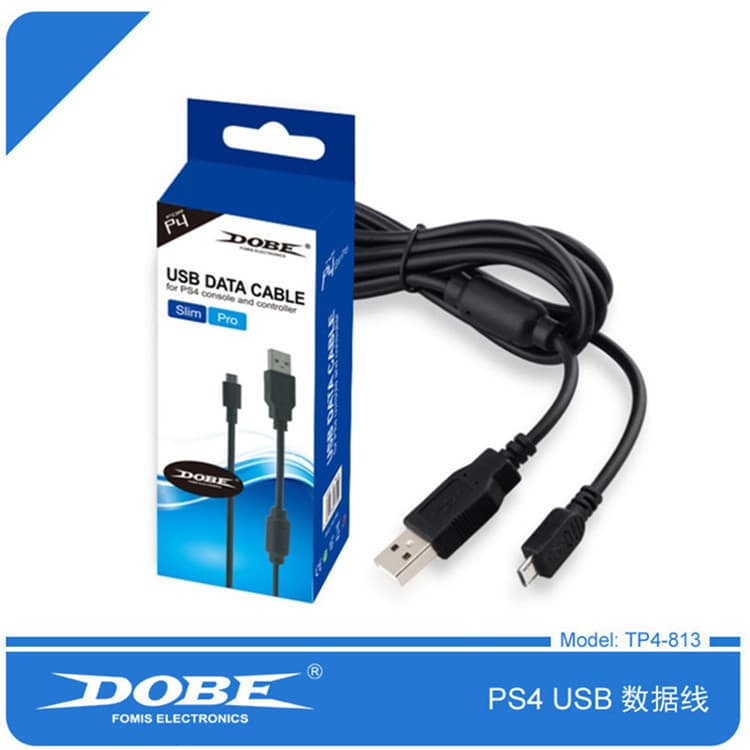 PS4/Slim/Pro USB Data Cable PS4 Wireless Controller Charging Cable 1.8m with Ferrite Core