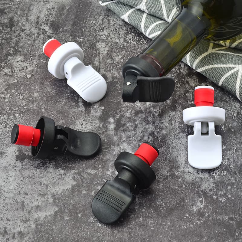 Creative wine stopper, vacuum sealant, manual pressure wine bottle stopper, champagne stopper, wine vacuum stopper, PP material.