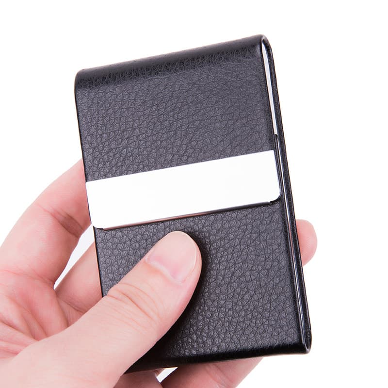 Business Card Holder Card Case Card Sleeve Birthday Gift Vertical Card Case 7-Cigarette Leather Cigarette Case