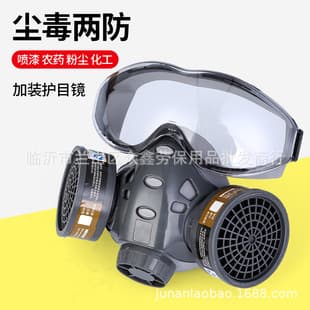 Gas Mask for Painting, Pesticide, Decoration Dust, Formaldehyde Odor, Glasses Integrated Mask, Cross-Border Supply
