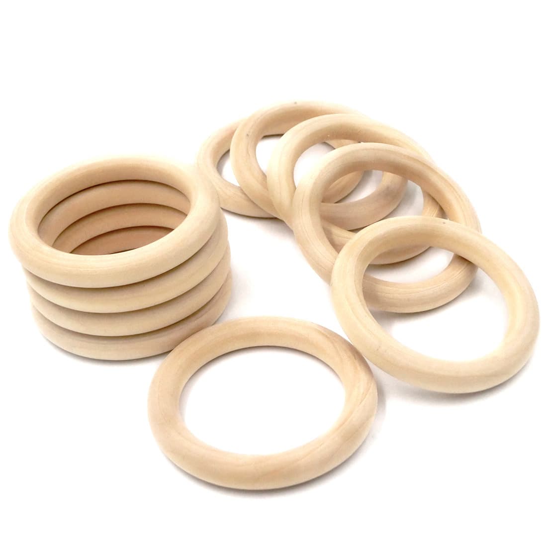 Manufacturer wholesale DIY Hemu Wooden Ring Wooden Ring Suspension Ring Wooden Ring Carrying Handbag Accessories Decorative Pendant