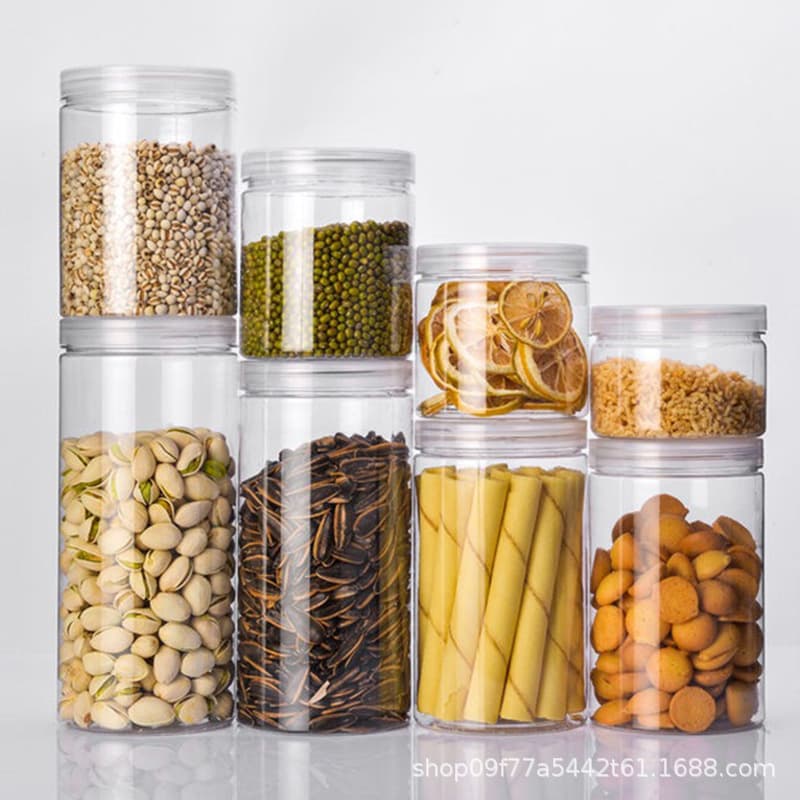 pet transparent plastic jar food grade sealed jar moisture-proof balloon decoration cake accessories storage packaging bottle wholesale