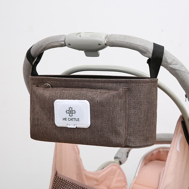 Korean style new hanging bag for baby strollers, multi-functional storage bag, large capacity diaper bag