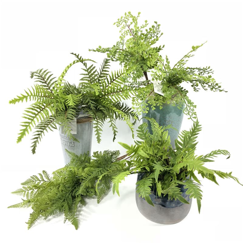 Factory wholesale simulation green plant home decoration Fern artificial flower feel beam simulation Persian grass