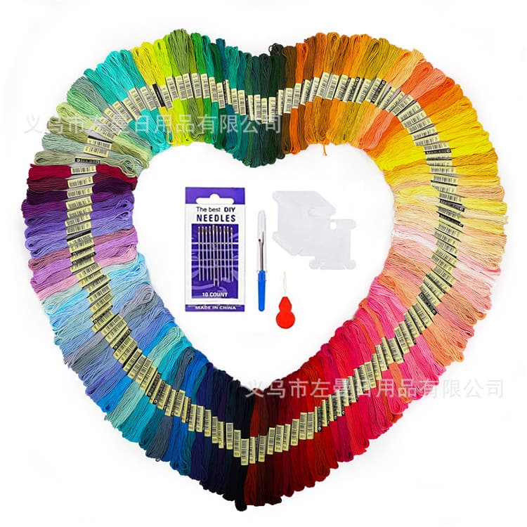 Ecological Cotton Polyester Embroidery Thread 100 Colors 150 Colors DMC Numbered Thread 8 Meters 6 Strands Cross Stitch Thread