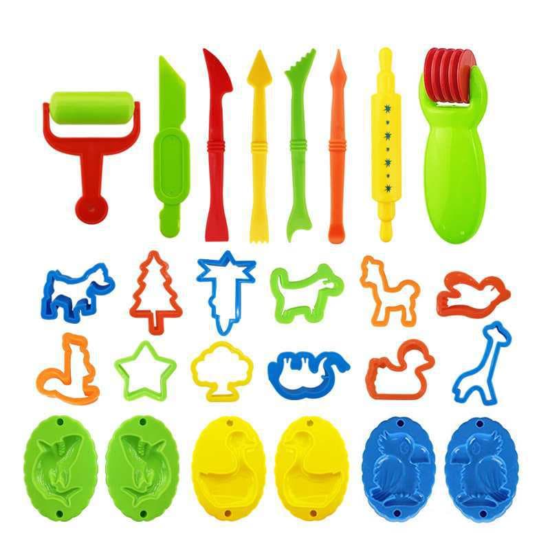Educational Eco-Friendly Plasticine Mold 26-Piece Set, Clay Tools, Space Clay Toy Set Wholesale, Rock Plastic Clay