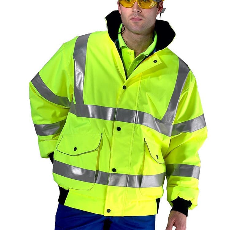 Professional Custom Export Reflective Oxford Workwear Construction Site Uniform Safety Fluorescent Vest Work Jacket