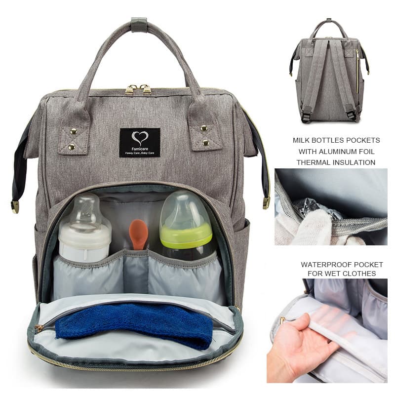 In Stock Wholesale Diaper Bag Simple Lightweight Mommy Bag Backpack Diaper Bag Dropshipping