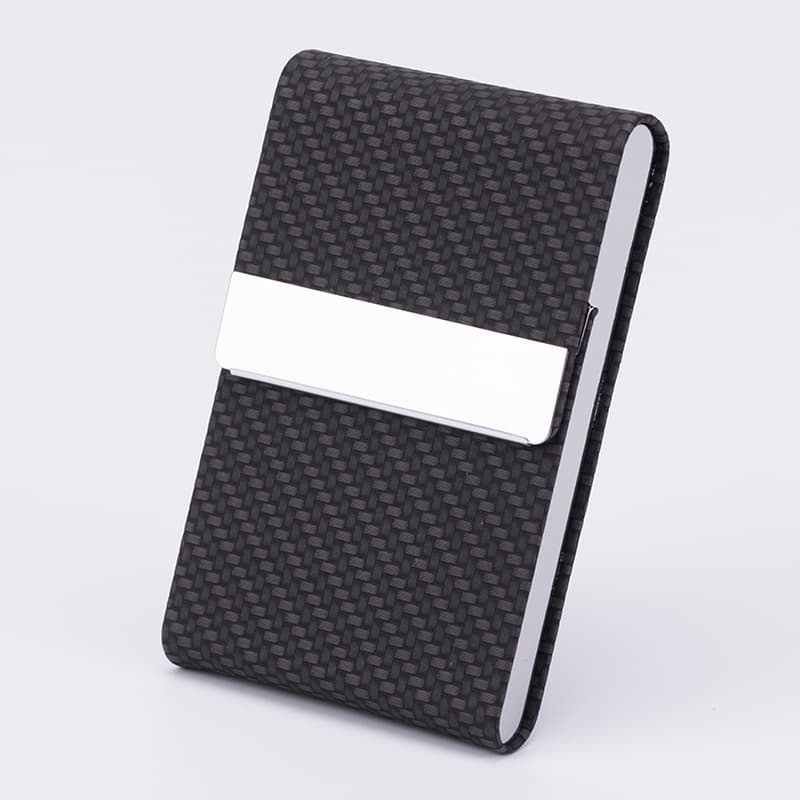 Business card box, business card holder, vertical metal fashionable aluminum alloy card box manufacturer direct sales LOGO certificate Christmas gift