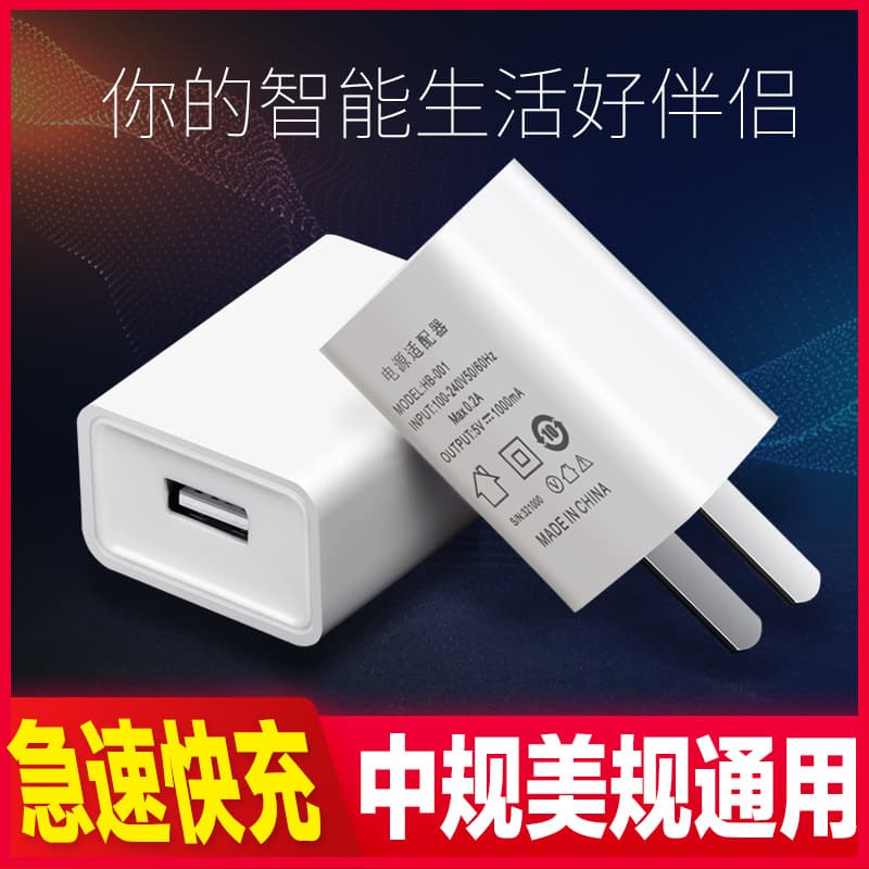 EU Power Supply US Charger 5V1A Night Market Light Power 5V2A 18650 Battery Camera Adapter Power Supply