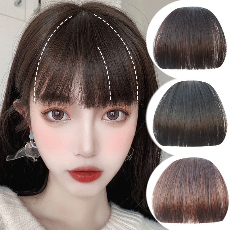 Comic Bangs Straight Bangs Air Bangs Wig for Women Natural Bangs Piece Simulation Hair Women's Straight Bangs Piece