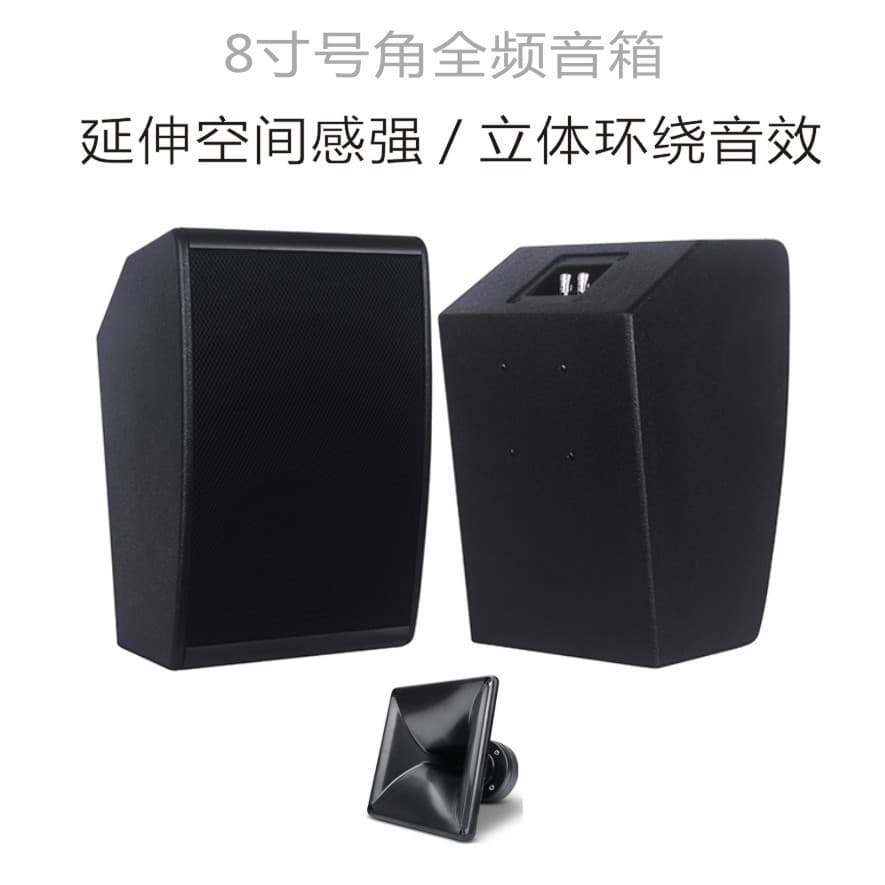 8-inch Conference Home Theater Speaker, 8-inch Full-Range Home KTV Conference Audio Surround Sound