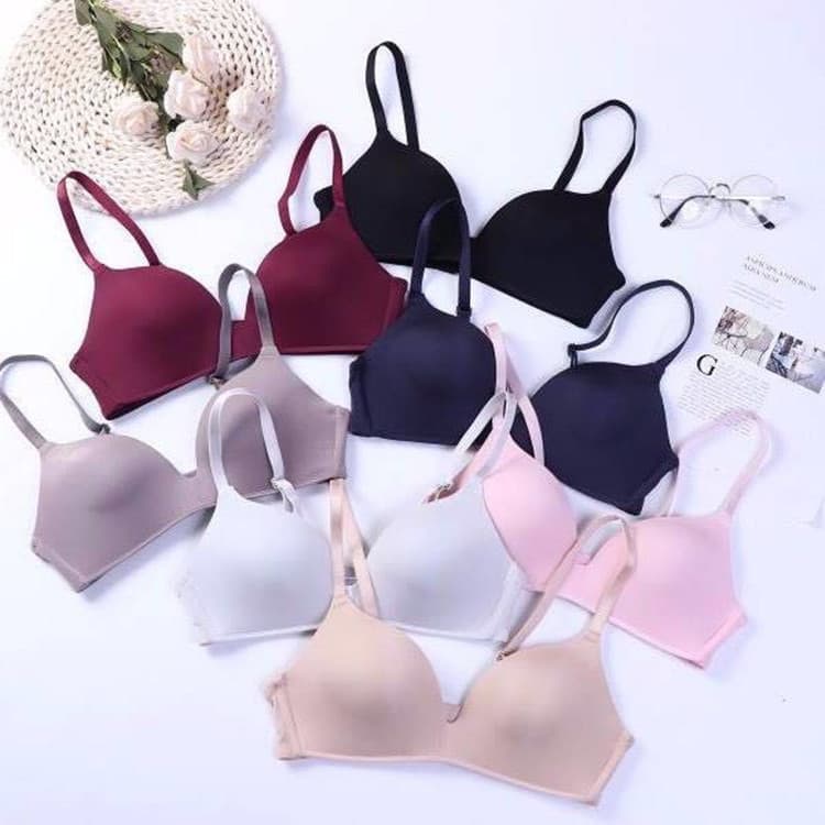 Women's Seamless Lightweight Bra Sexy Push-Up Comfortable Breathable Invisible Bra Sleep Bra