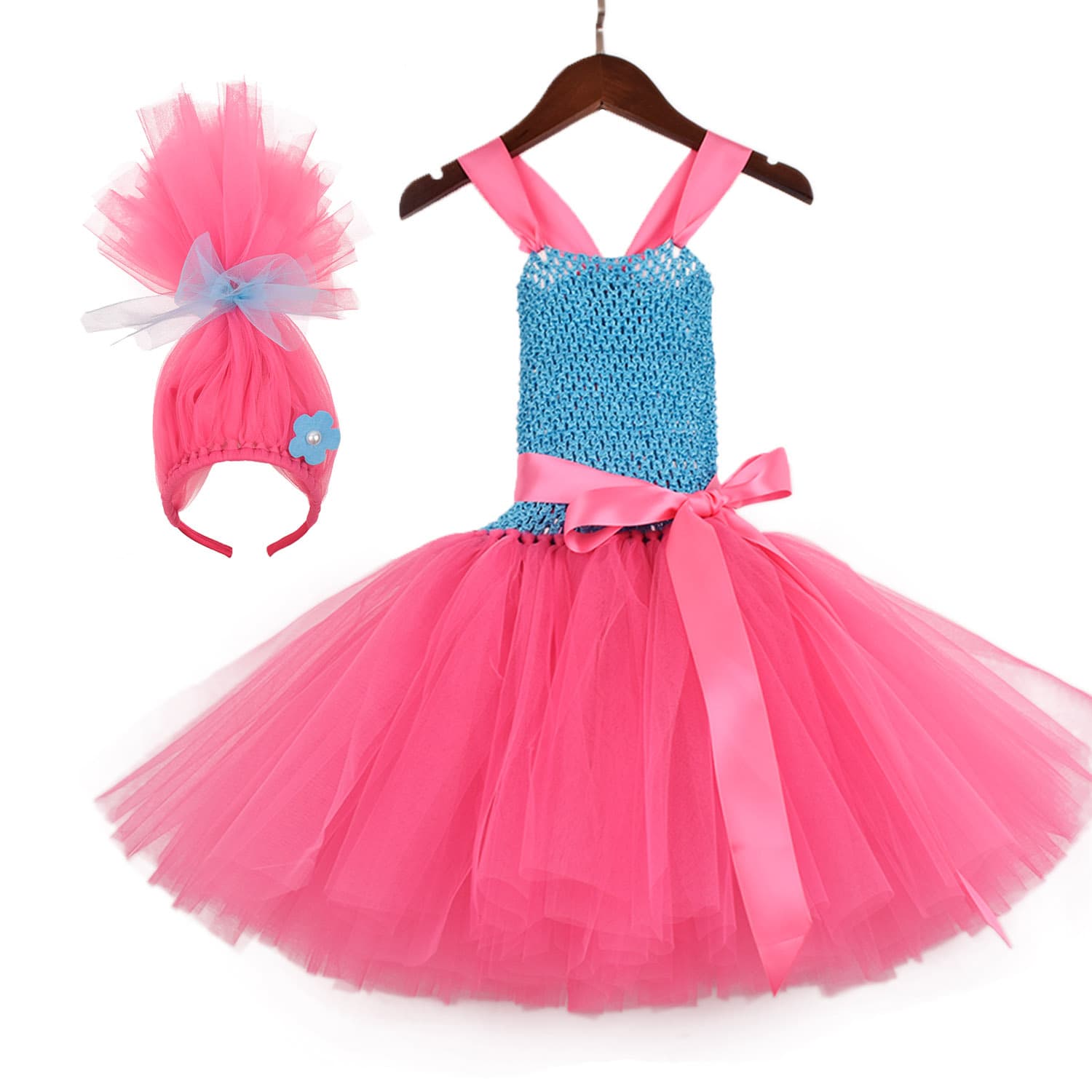 Elf Girl Role-Playing Dress Poppy Princess Cartoon Wig Cosplay Costume