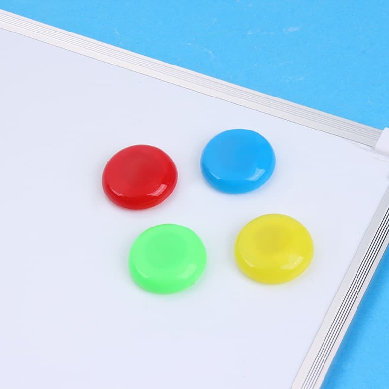 Colored Whiteboard Magnetic Pins Round Strong Numbers Small Size Pins Office Teaching Use 20mm Wholesale Magnetic Suction
