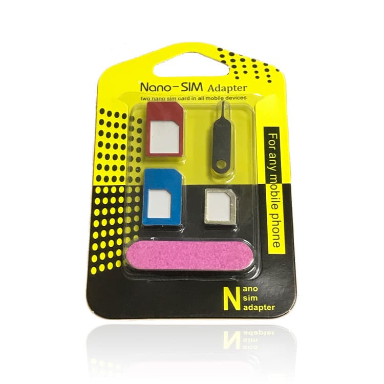 Factory direct supply of Nano SIM phone 5-in-1 metal SIM card holder/slot.