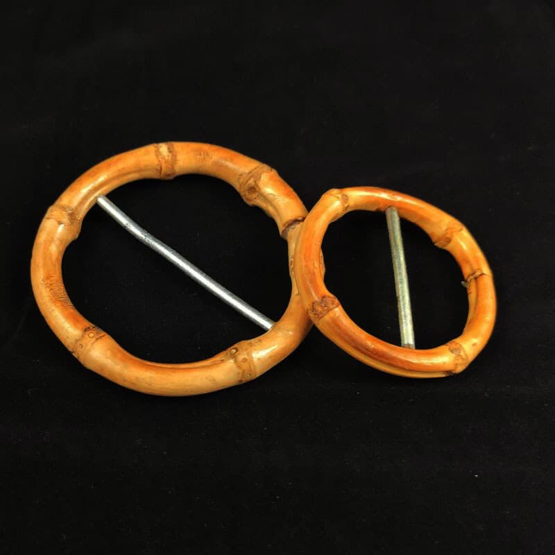 Yiwu Bamboo Belt Buckle Natural Bamboo Circle DIY Bamboo Crafts Bamboo Handle Bamboo Handle Accessories