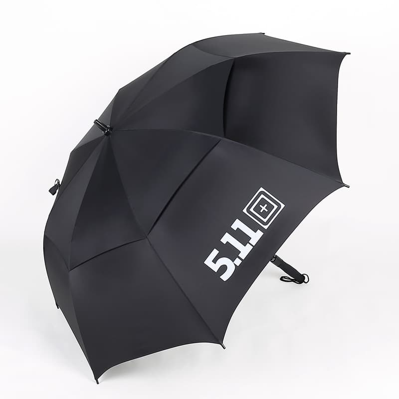 511 automatic golf umbrella, 30-inch oversized umbrella, double-layer fiber rubber long handle straight shaft umbrella, logo printing available