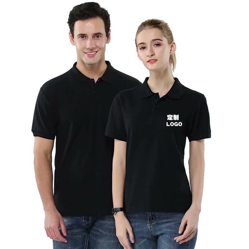 Mercerized cotton polo shirt manufacturer, custom-made short-sleeved cultural collared short-sleeved advertising shirts, work clothes, custom-printed logos