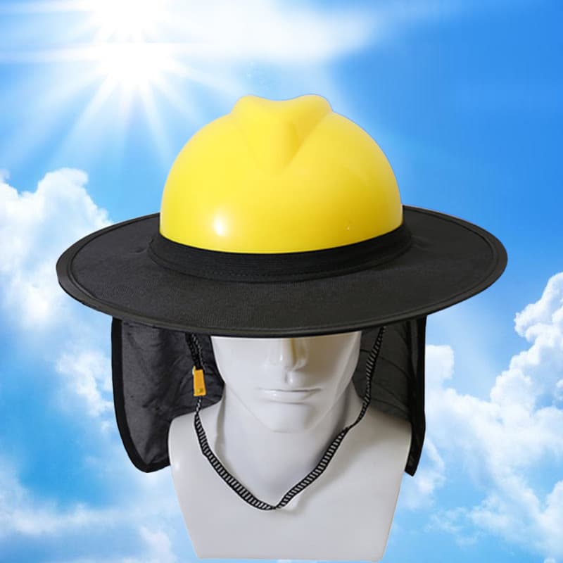 Construction site sun hat, outdoor construction sun hat, sun visor, sun visor, anti-UV safety hat, sun shield