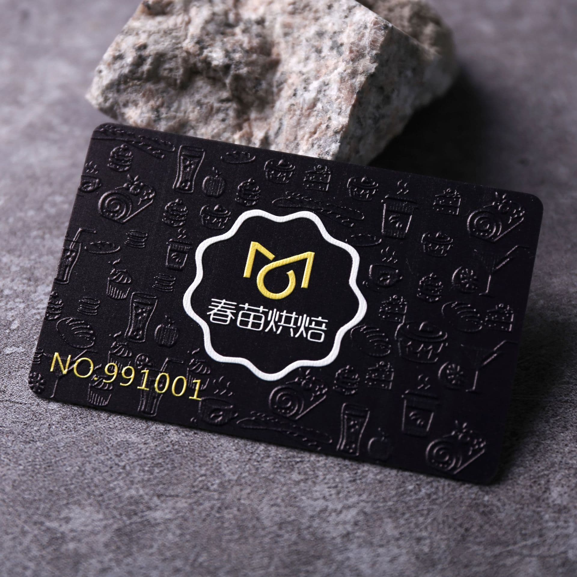 Custom Card Manufacturing Business VIP Card Membership Card Custom Manufacturer Black Material Card Embossed Card
