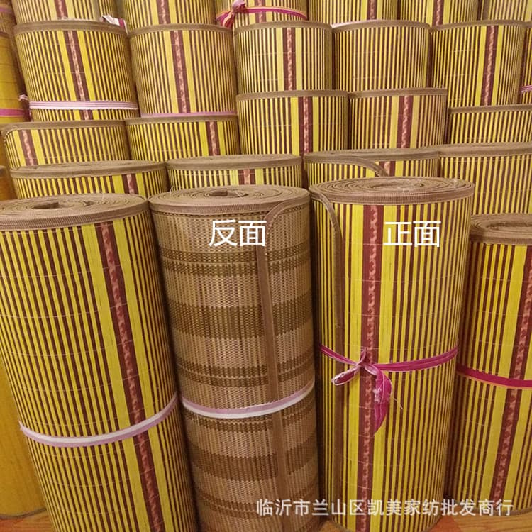 Bamboo mats for single beds in student dormitories, bamboo mats for migrant workers' dormitories and hotels, summer production of bamboo mats.