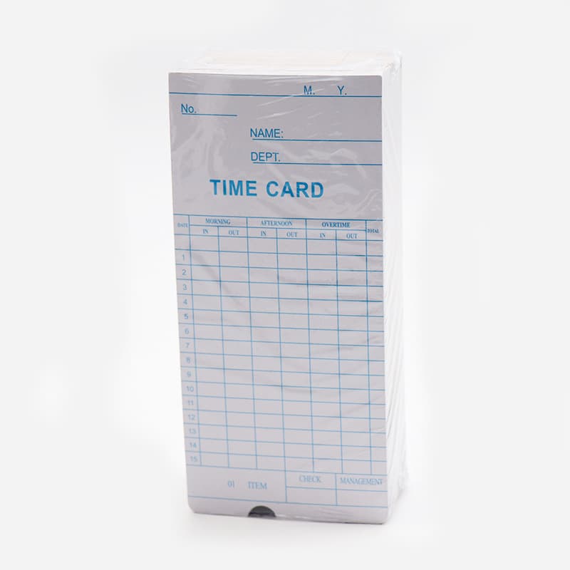 English universal microcomputer attendance machine, card clock, punch paper, paper time cards, attendance paper
