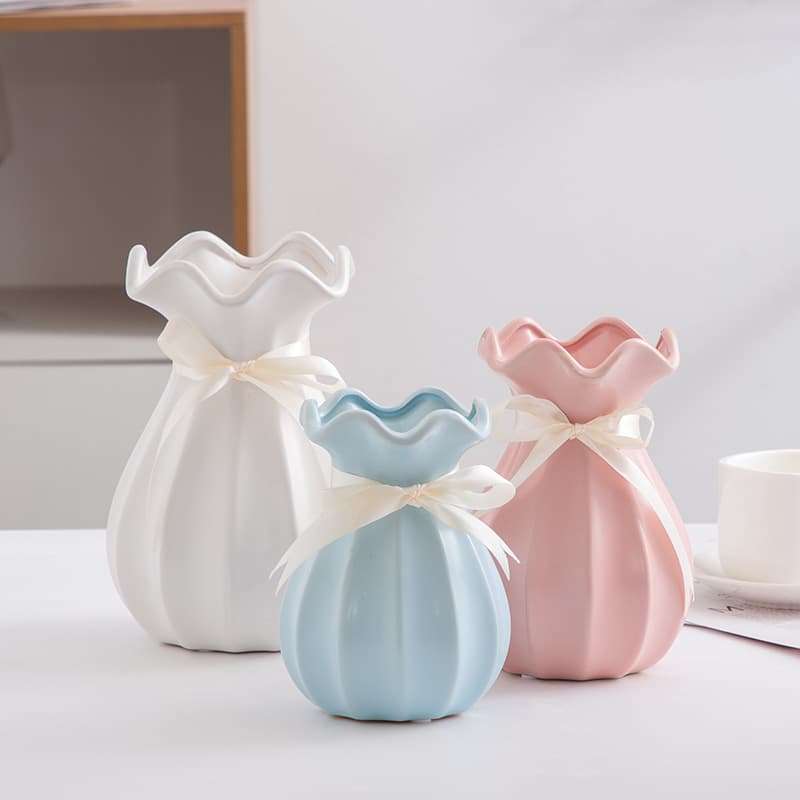 Simple modern ceramic vase creative Nordic flower arrangement decoration flower storage flower shop material home decoration