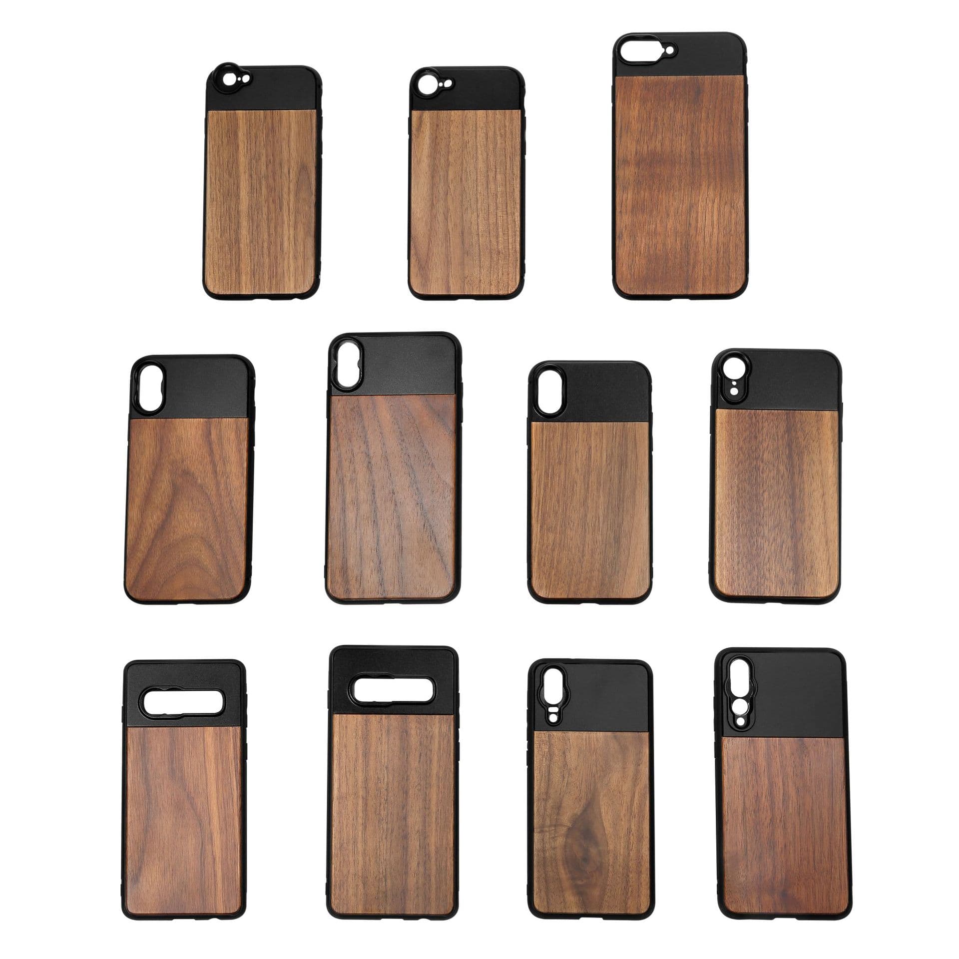 【Drop Shipping】IBOOLO 17mm Universal Thread Wood Grain Anti-Drop Phone Lens Protective Case