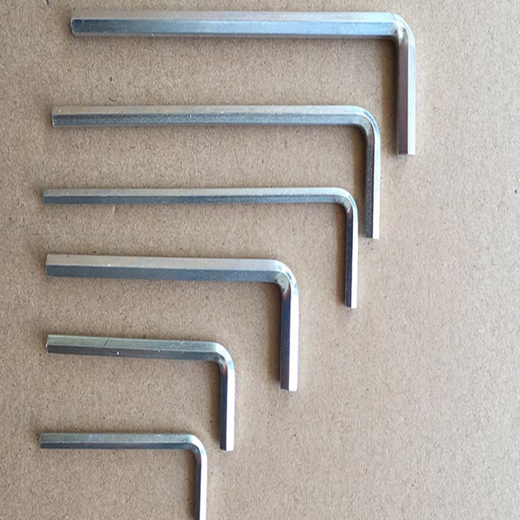 Hex Key Hex Key Hex Screwdriver Galvanized Quenched L-type Wrench One-time Hex Wrench