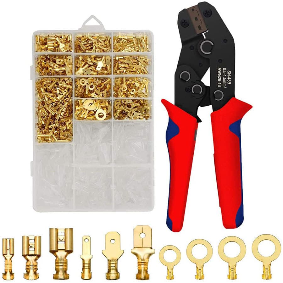 High Carbon Steel SN-48B Manual Spring Terminal Wire Crimping Pliers 7 Inch Mini European Style Set High Quality Durable Tool
