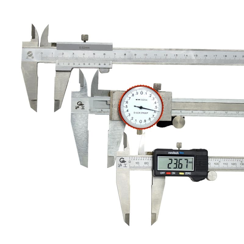 Genuine vernier calipers, digital calipers, 0-150-200-300MM, with dial indicator, high precision stainless steel wire clips.