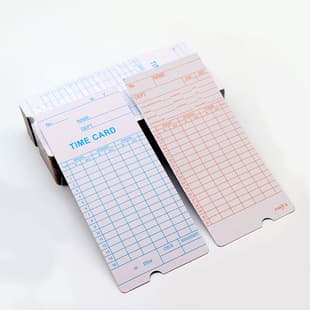 English Universal Microcomputer Time Clock Card Punch Attendance Paper Paper Attendance Card Attendance Paper
