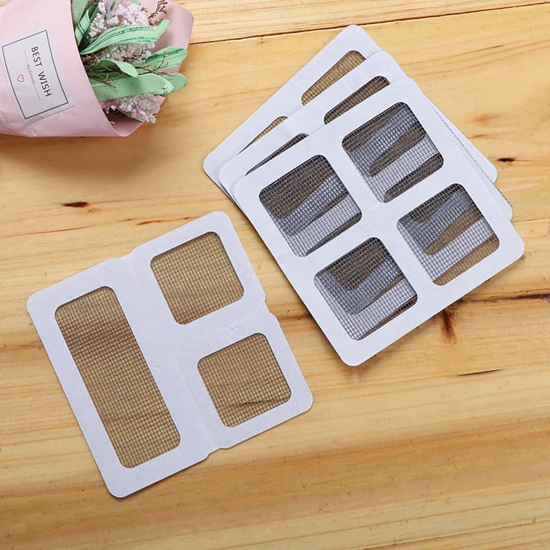 Summer Self-Adhesive Screen Mesh Repair Patch for Doors and Windows, Mosquito Net Patch for Holes, Grid Pattern Screen Repair Patch Wholesale
