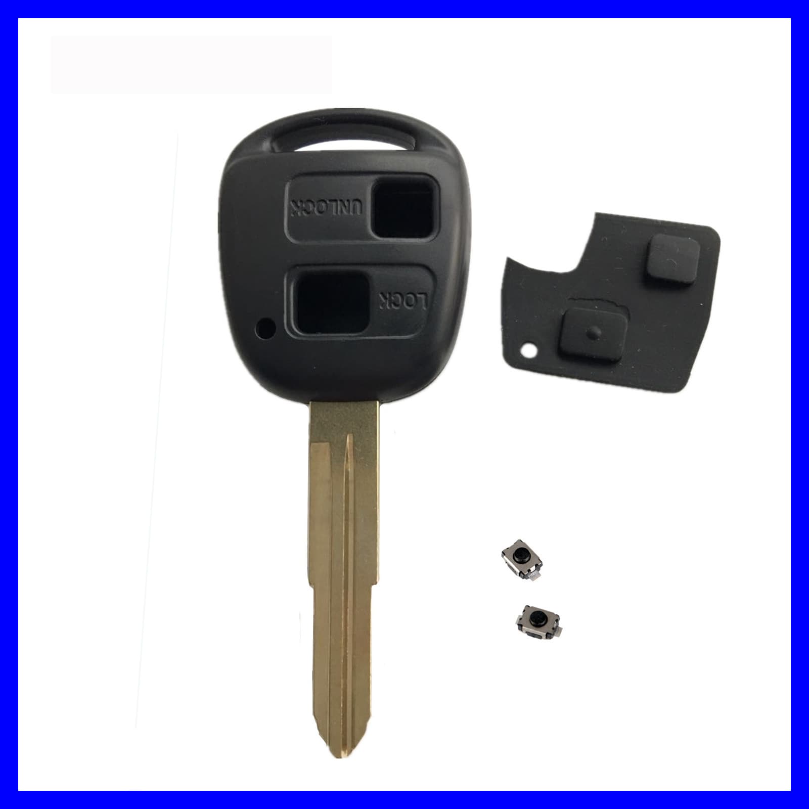 For Toyota 2-Button Car Key Case Toyota Yaris Remote Control Housing Toyota Remote Key