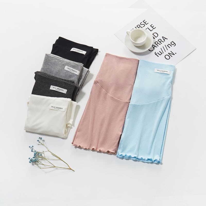 Maternity Safety Shorts Summer Anti-Exposure Pregnancy Modal Shorts Wearable Outside Loose Belly Support Base Layer Pants Trendy Mom
