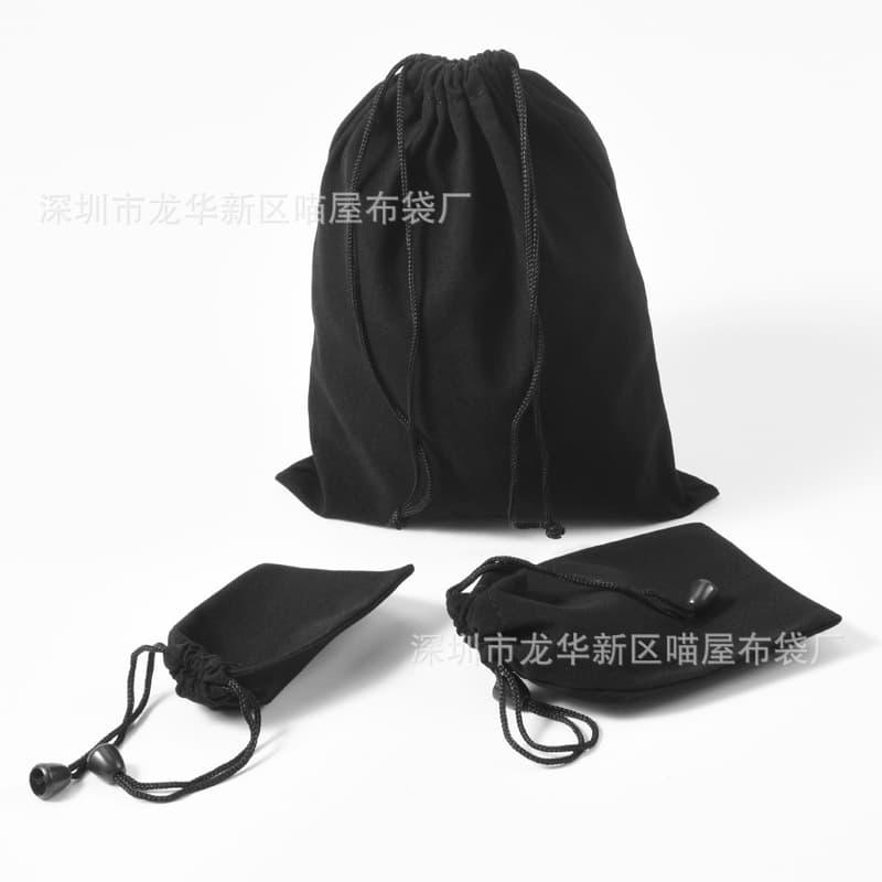 Velvet bag manufacturers, jewelry packaging bags, black velvet bags, power bank velvet bags, drawstring storage bags
