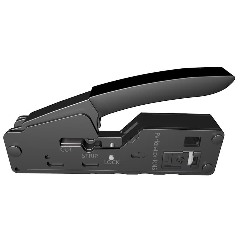 Crimping Tool Pass-Through Network Crimper RJ45 Crimp Tool Multifunctional Crimping Pliers Through-Hole Network Pliers