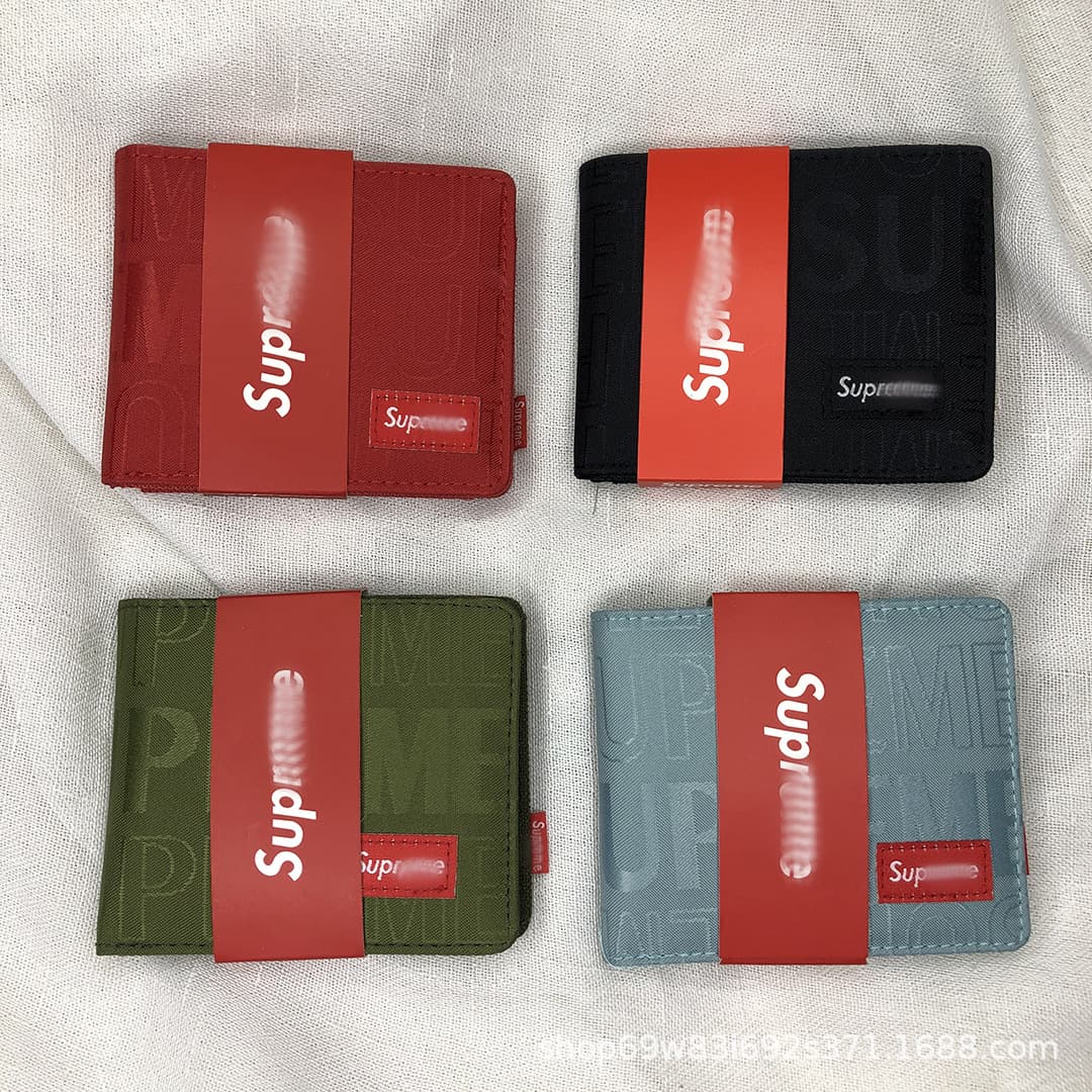 Trendy Simple 2-fold Short Wallet 19ss Fashion Brand Women's Wallet Compact Money Clip Elegant Leather Purse