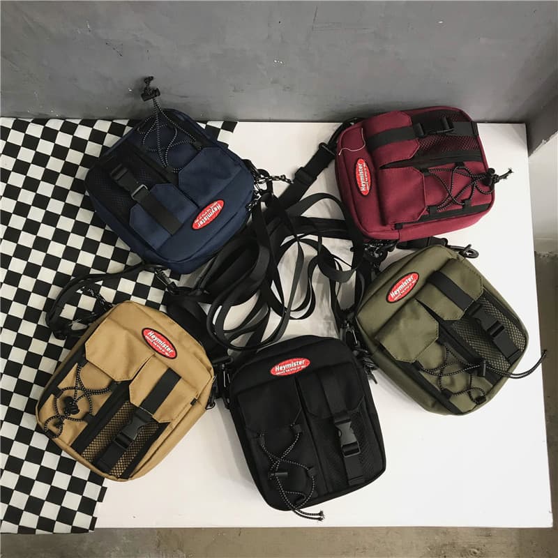 Casual Men's Crossbody Bag Single Shoulder Sling Bag Street Style Waterproof Oxford Fabric Backpack Fashionable Workwear Trend